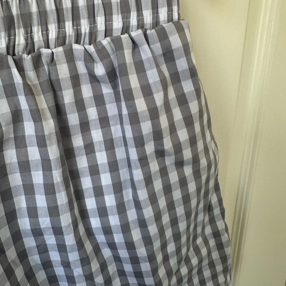 Lulu Mac Gray Gingham Boxer Shorts - Picture 3 of 5